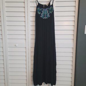 Black maxi dress